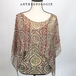 Anthropologie TINY Layered Cape Tank